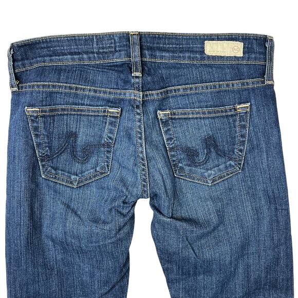 AG Adriano Goldschmied Tomboy Relaxed Straight Leg Low Rise Jeans Frayed Hem 25 - Picture 4 of 7